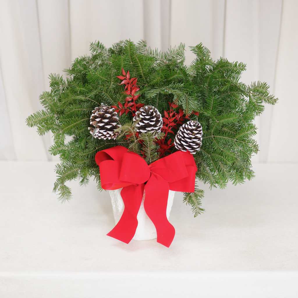 Christmas Porch Pot